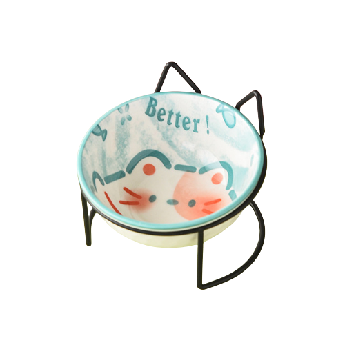 Tigela Temática Elevada em Aço Inoxidável