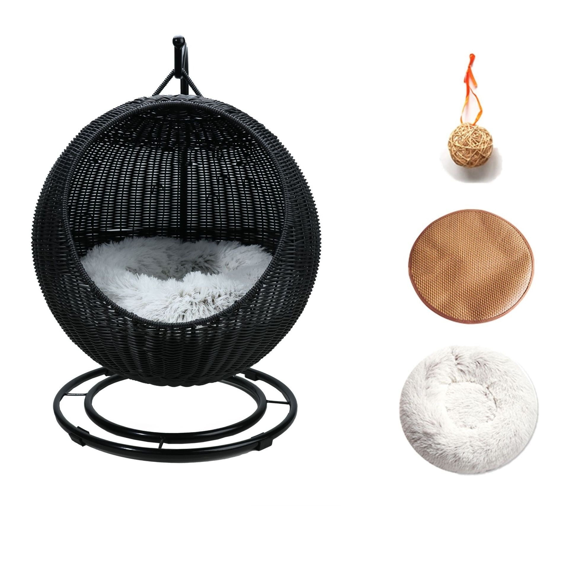 Casa De Vime Com Suporte Suspensa