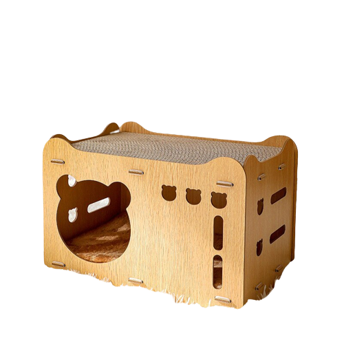 Cama Montável De Arranhar Com Tapete Temática