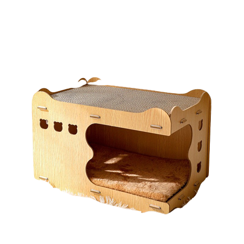 Cama Montável De Arranhar Com Tapete Temática