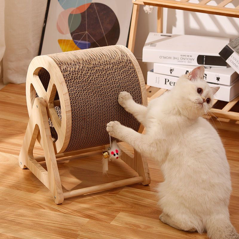 Arranhador de Madeira Giratório